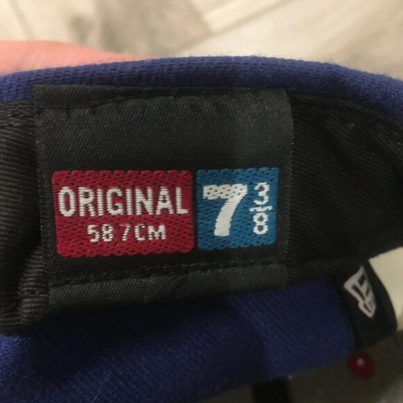 59FIFTY Chicago Cubs Two Tone White Blue C Patch Wool Baseball Hat Cap 7 3/8 NEW - Picture 13 of 13